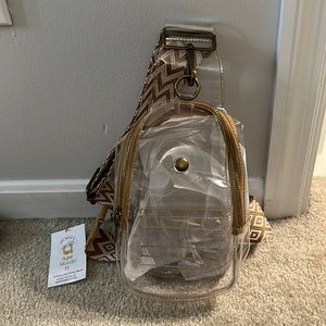 Clear crossbody purse